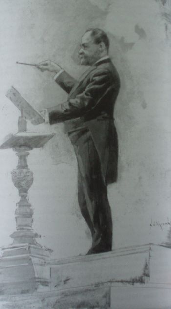 シカゴ万博(1893)で指揮するドヴォジャーク
